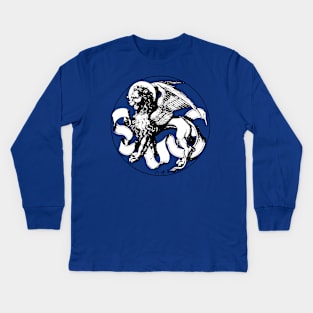 15th Century St Mark's Emblem Winged Lion Kids Long Sleeve T-Shirt